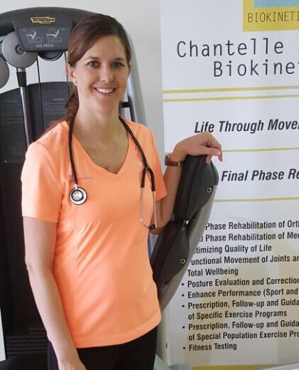 Chantelle Hawkins, Biokineticist